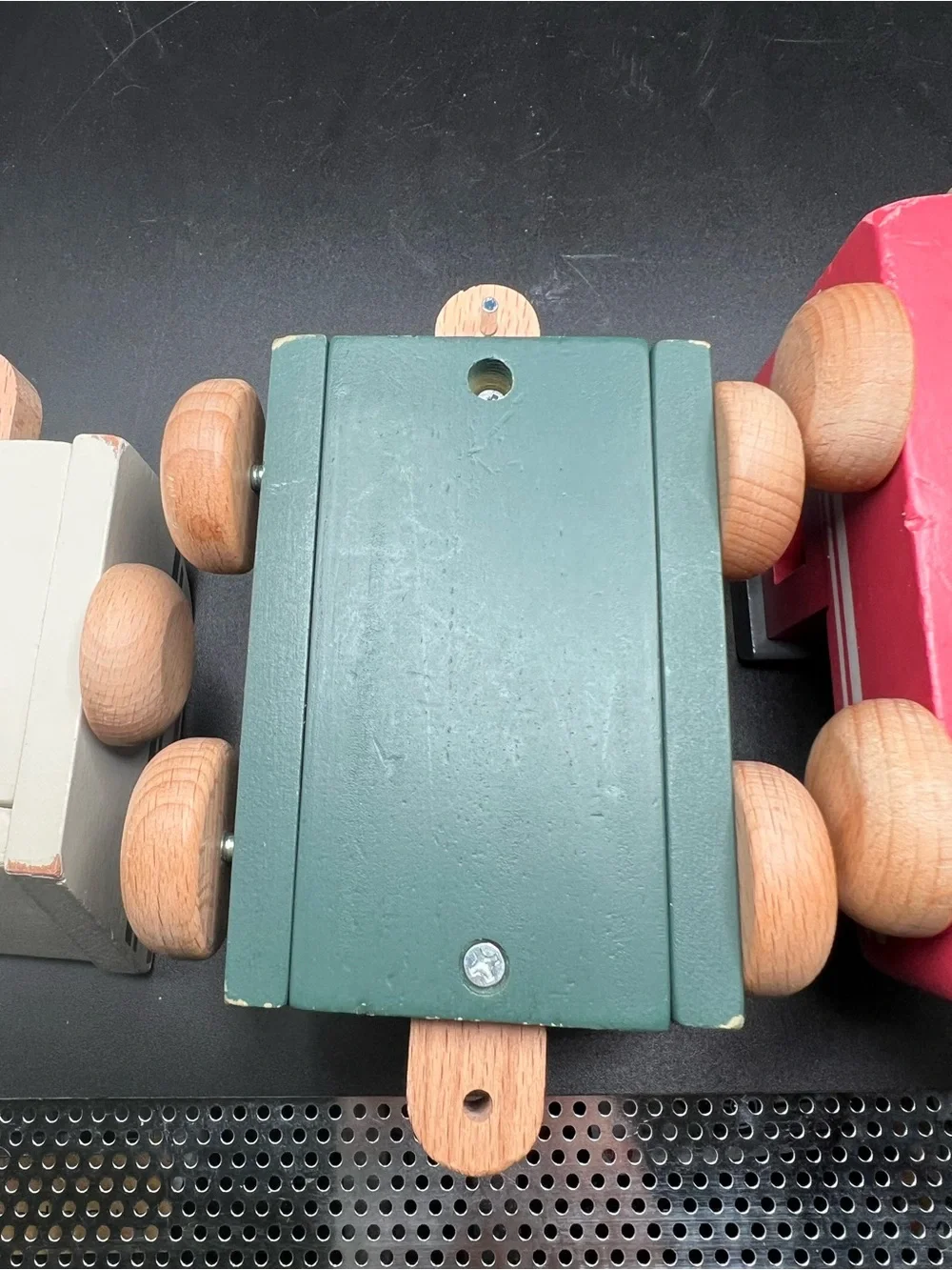 Wood Toy Train Set Hearth & Hand Magnolia Xmas Christmas Holiday Wooden